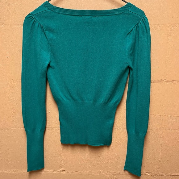 G By Guess Teal Fitted Sweater *EUC* - Picture 9 of 12